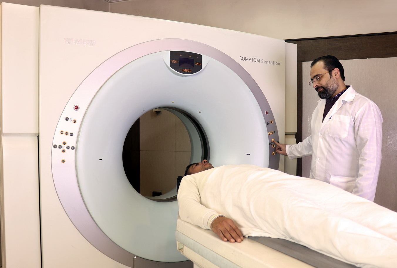CT scanner at the clinic